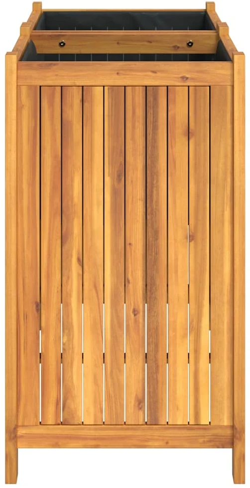 Sodo lovelis su įdėklu, 84x42x75cm, akacijos medienos masyvas