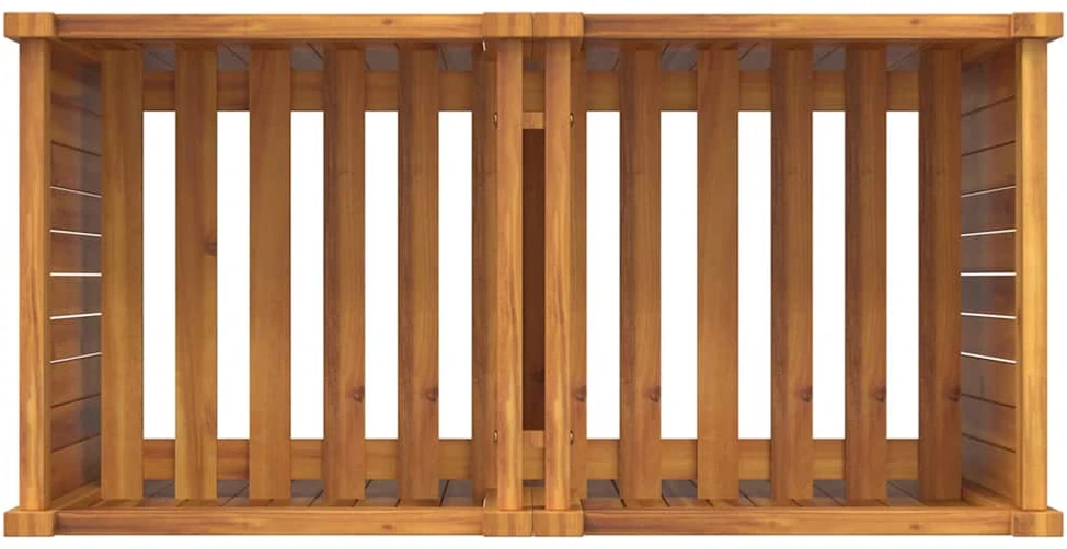 Sodo lovelis su įdėklu, 84x42x75cm, akacijos medienos masyvas