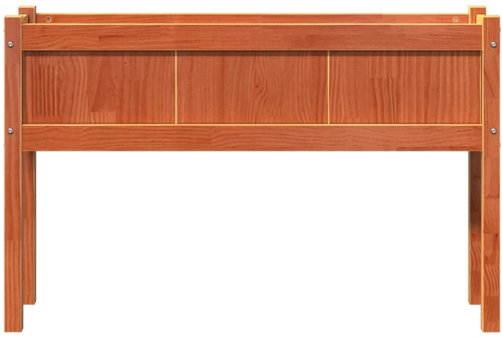 Sodo lovelis su kojelėmis, vaško rudas, 110x31x70cm, pušis