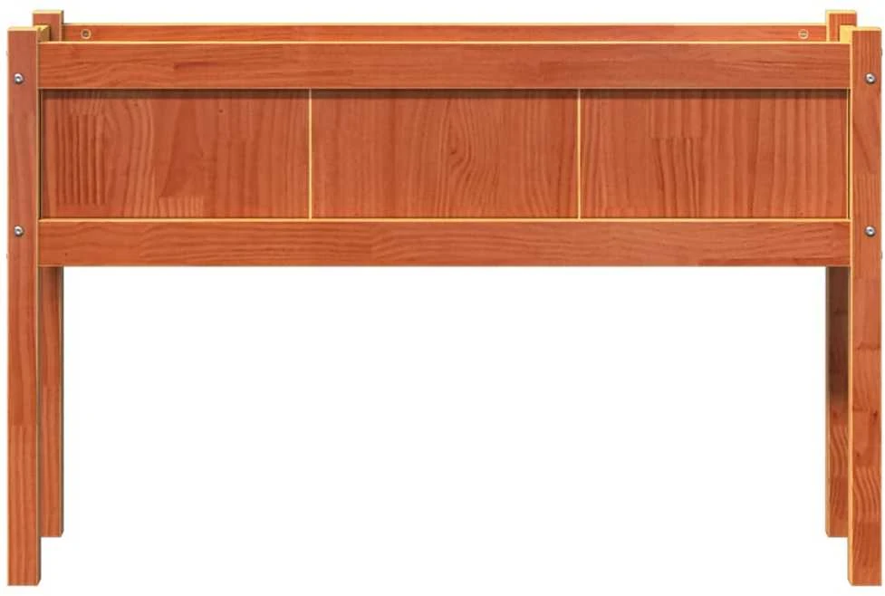 Sodo lovelis su kojelėmis, vaško rudas, 110x31x70cm, pušis