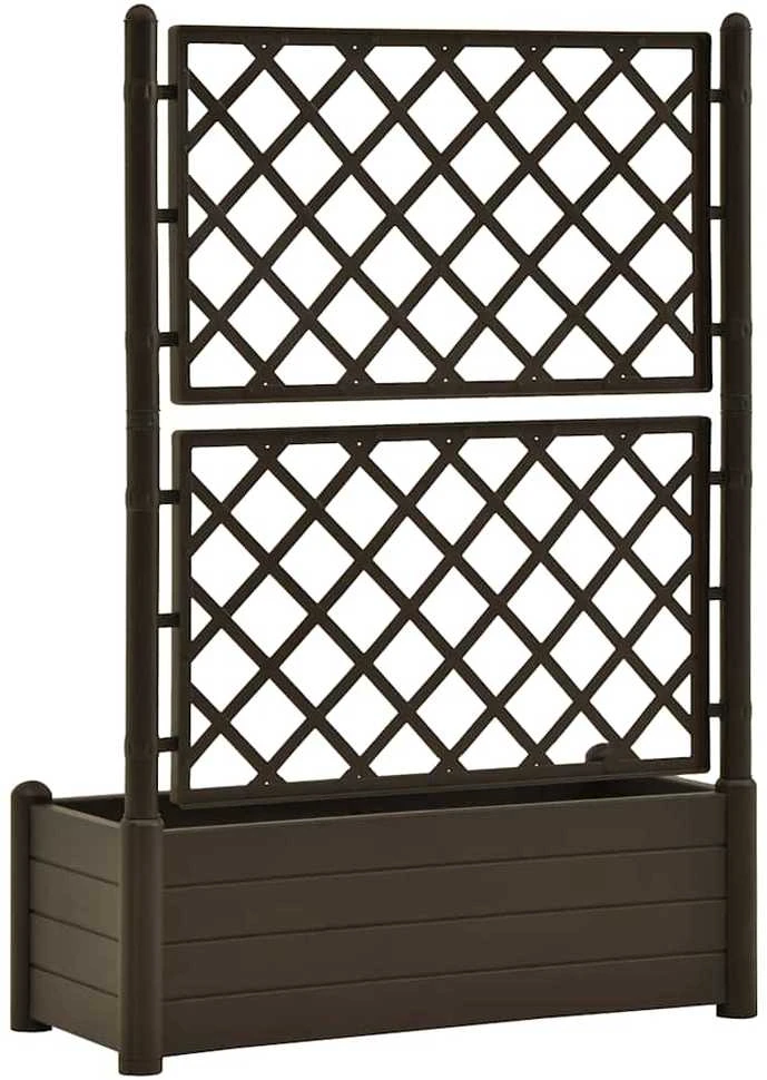 Sodo lovelis su treliažu, moka spalvos, 100x43x142cm, PP