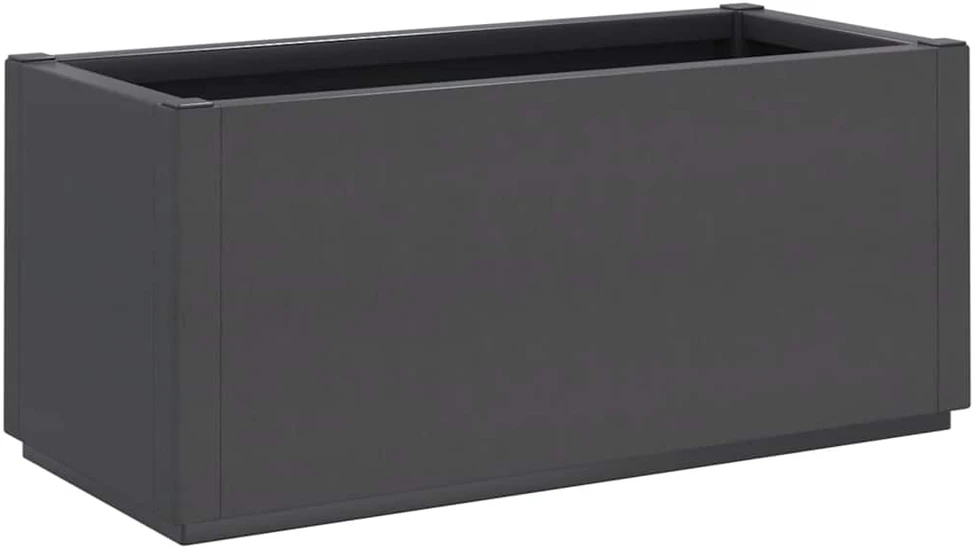 Sodo lovelis, tamsiai pilkos spalvos, 80x36x35cm, PP