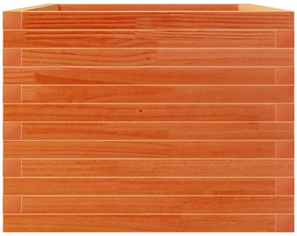 Sodo lovelis, vaško rudas, 110x60x46cm, pušies medienos masyvas