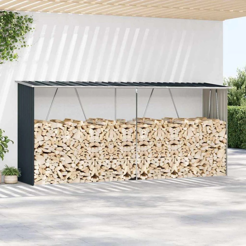 Sodo malkinė, antracito, 330x84x152cm, galvanizuotas plienas