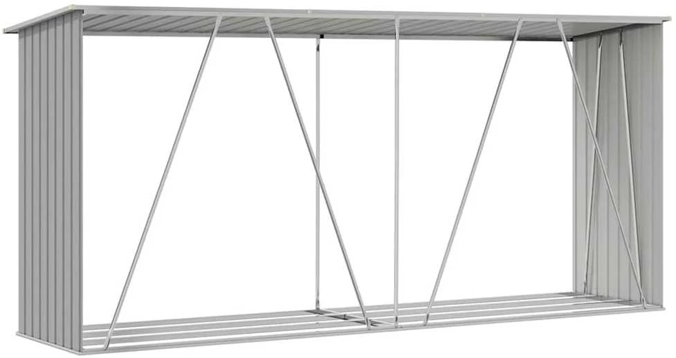 Sodo malkinė, galvanizuotas plienas, 330x84x152cm, pilka