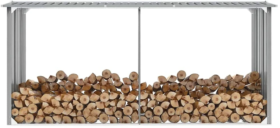 Sodo malkinė, galvanizuotas plienas, 330x92x153cm, pilka