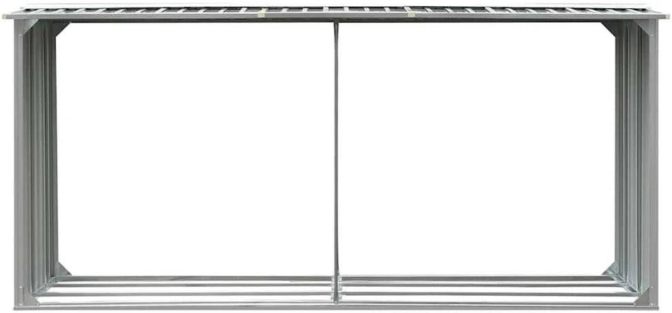 Sodo malkinė, galvanizuotas plienas, 330x92x153cm, pilka