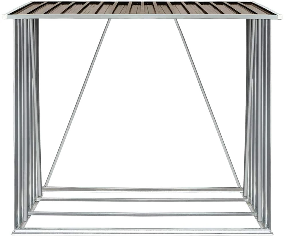 Sodo malkinė, ruda, 163x83x154cm, galvanizuotas plienas