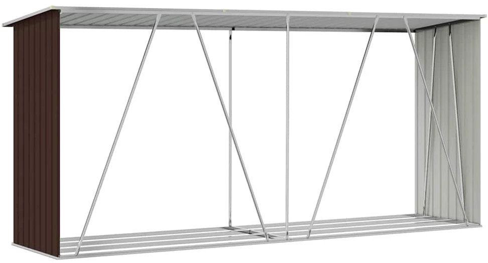 Sodo malkinė, ruda, 330x84x152cm, galvanizuotas plienas