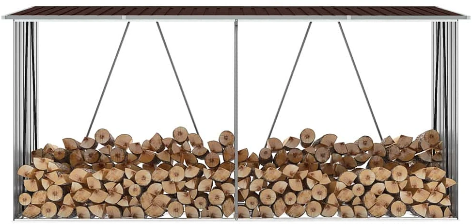 Sodo malkinė, ruda, 330x84x152cm, galvanizuotas plienas