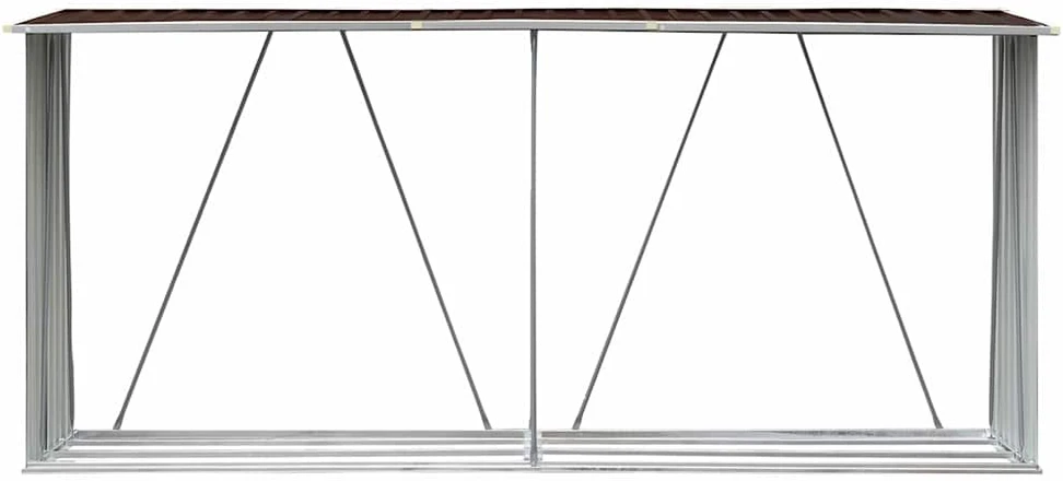 Sodo malkinė, ruda, 330x84x152cm, galvanizuotas plienas