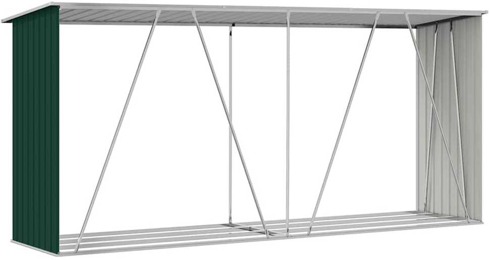 Sodo malkinė, žalia, 330x84x152cm, galvanizuotas plienas