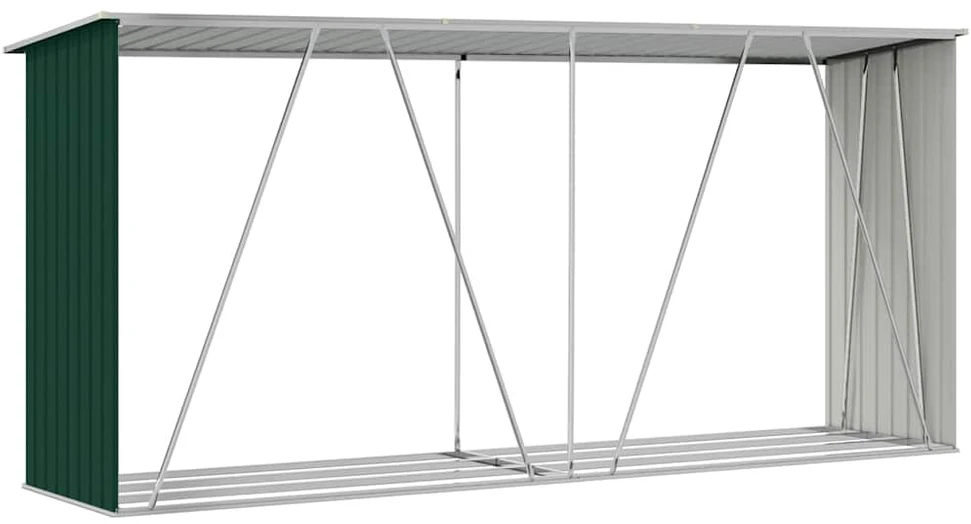 Sodo malkinė, žalia, 330x84x152cm, galvanizuotas plienas
