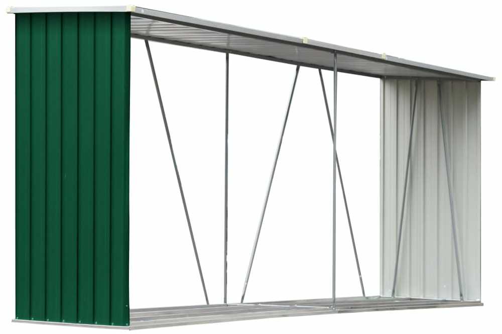 Sodo malkinė, žalia, 330x84x152cm, galvanizuotas plienas