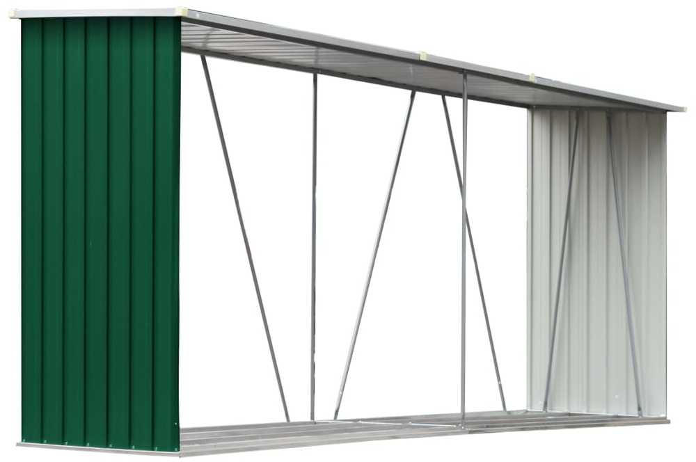 Sodo malkinė, žalia, 330x84x152cm, galvanizuotas plienas