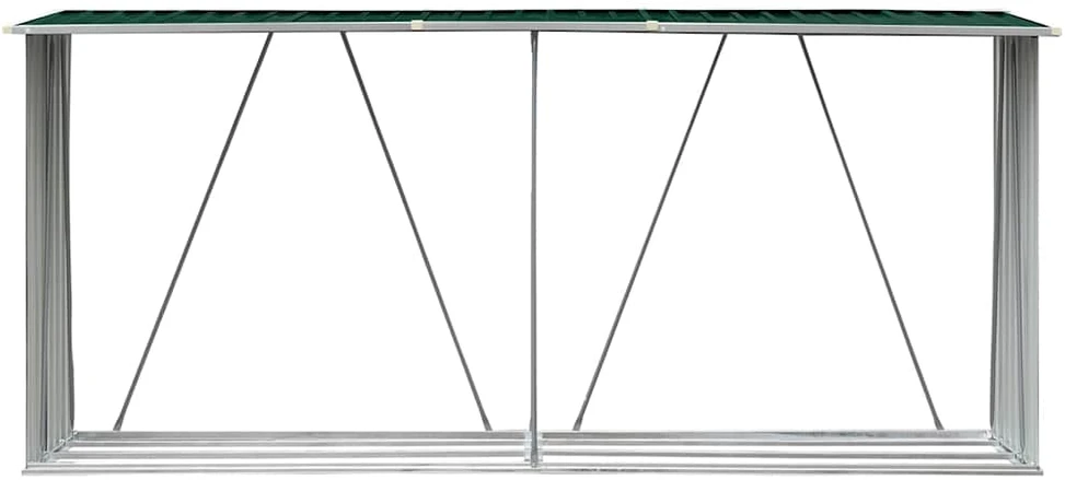 Sodo malkinė, žalia, 330x84x152cm, galvanizuotas plienas
