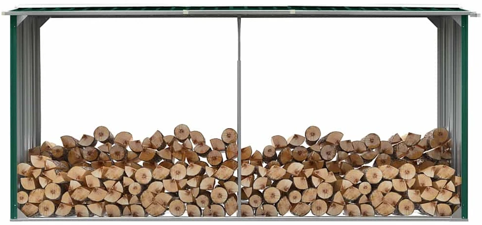 Sodo malkinė, žalia, 330x92x153cm, galvanizuotas plienas