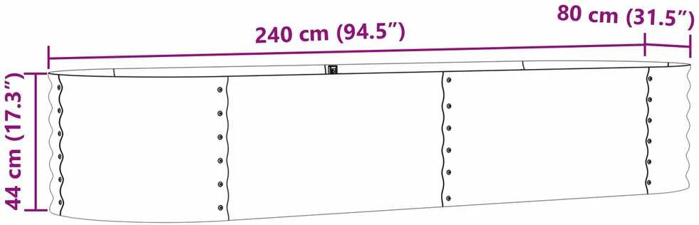 Pakelta lova Ruda 240 x 80 x 44 cm Plienas