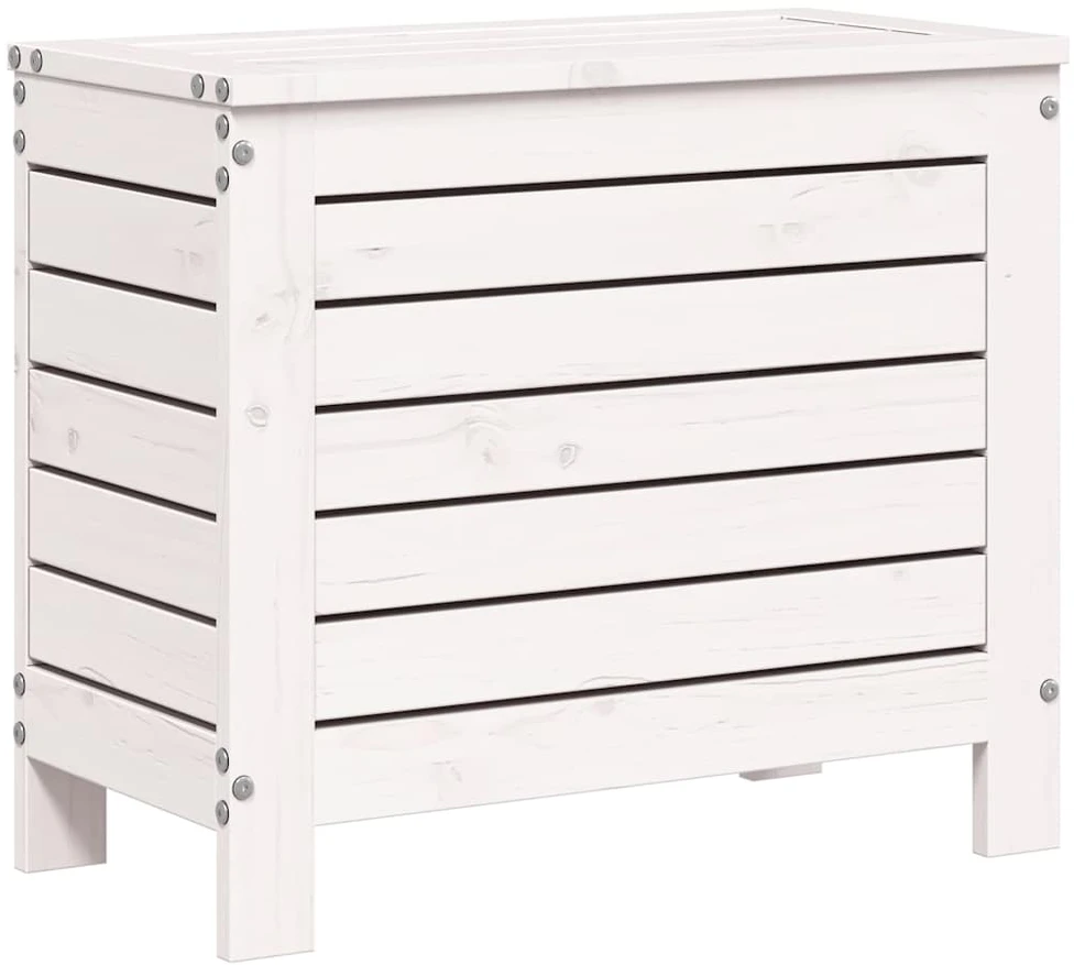 Sodo pakoja, balta, 62x31,5x52cm, pušies medienos masyvas
