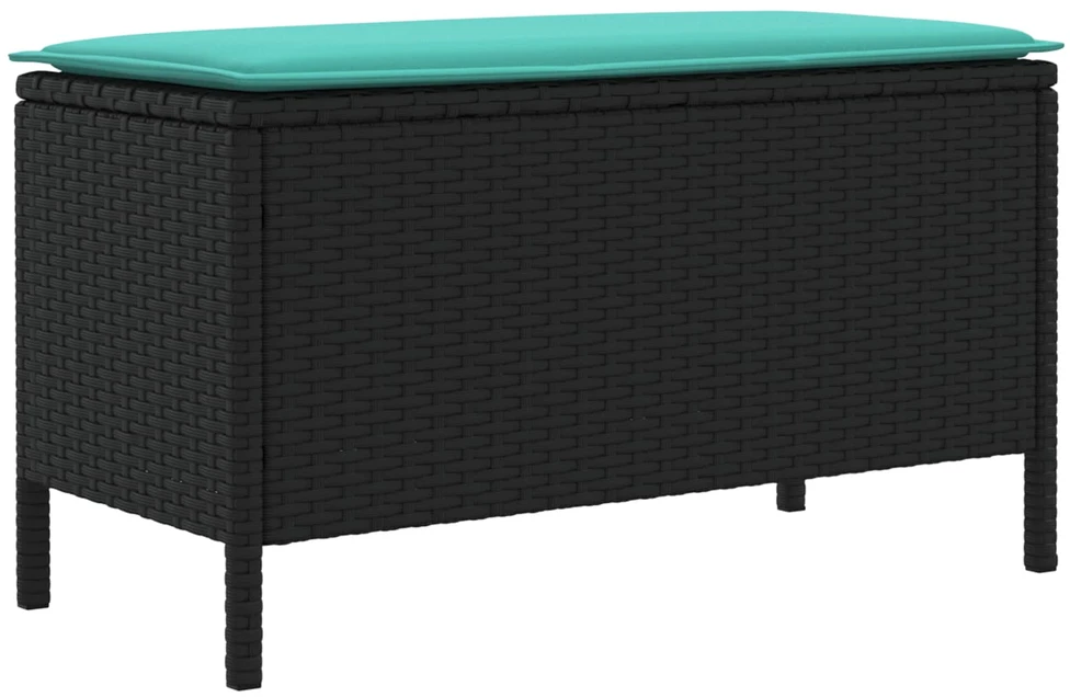 Sodo pakojis Juoda ir turkio 80 x 38 x 42 cm PE ratanas