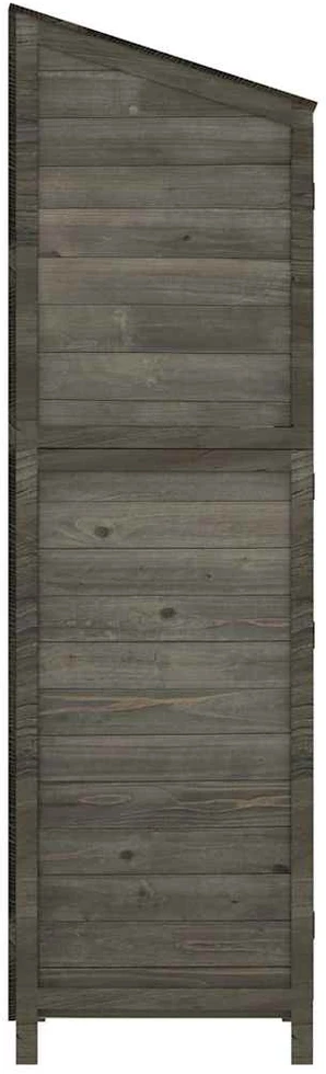 Sodo pašiūrė, antracito, 102x52x174,5cm, eglės medienos masyvas