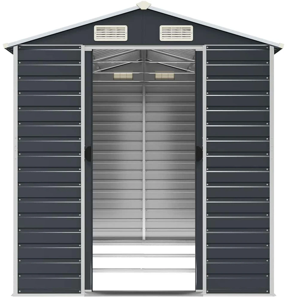 Sodo pašiūrė, antracito, 191x300x198cm, galvanizuotas plienas