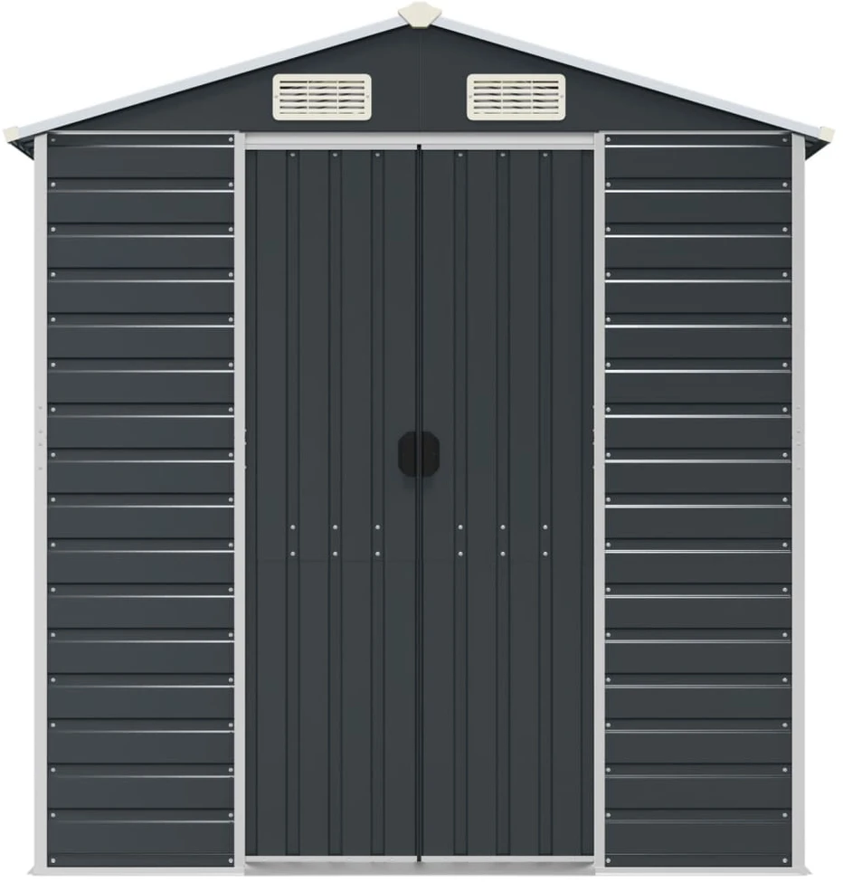 Sodo pašiūrė, antracito, 191x470x198cm, galvanizuotas plienas