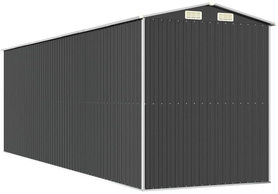 Sodo pašiūrė, antracito, 192x606x223cm, galvanizuotas plienas