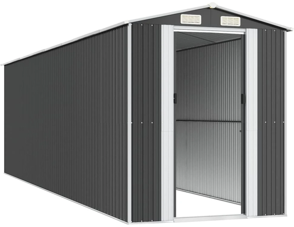 Sodo pašiūrė, antracito, 192x689x223cm, galvanizuotas plienas