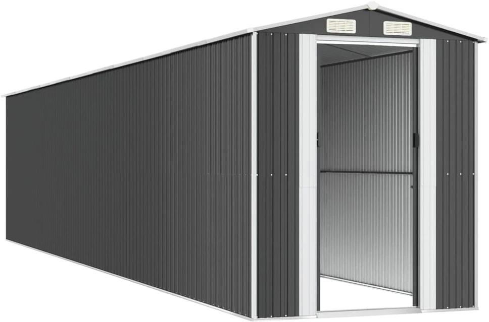 Sodo pašiūrė, antracito, 192x938x223cm, galvanizuotas plienas
