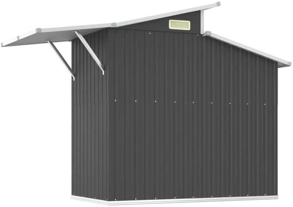 Sodo pašiūrė, antracito, 270x130x208,5cm, galvanizuotas plienas