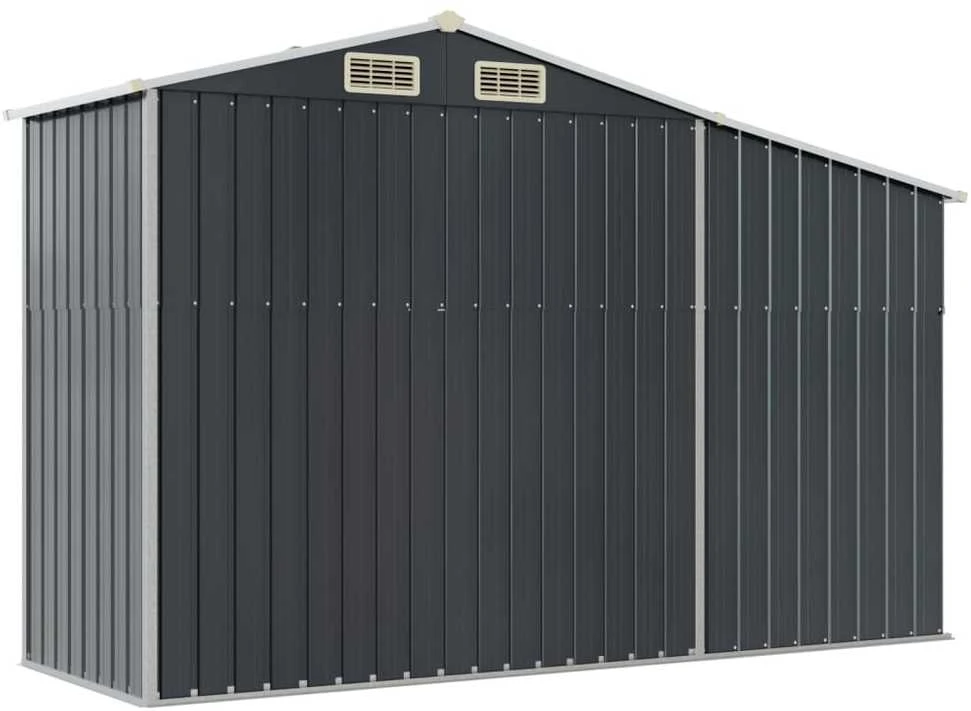 Sodo pašiūrė, antracito, 277x93x179cm, galvanizuotas plienas