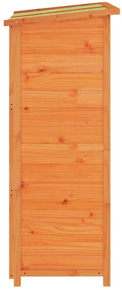 Sodo pašiūrė įrankiams, ruda, 83x57x140cm, pušies masyvas