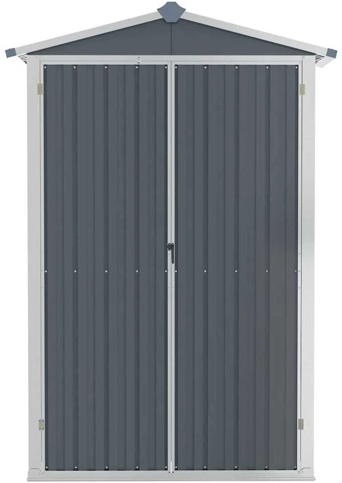 Sodo pašiūrė, pilka, 116x45x175cm, galvanizuotas plienas