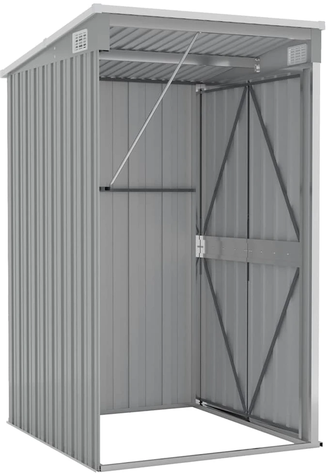 Sodo pašiūrė, pilka, 118x100x178cm, galvanizuotas plienas
