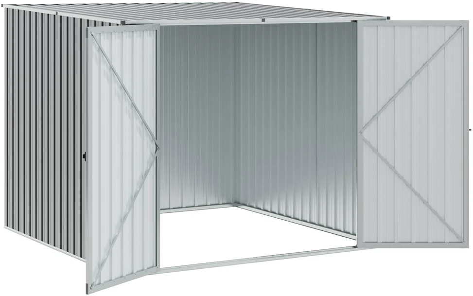 Sodo pašiūrė, pilka, 195x198x159cm, galvanizuotas plienas