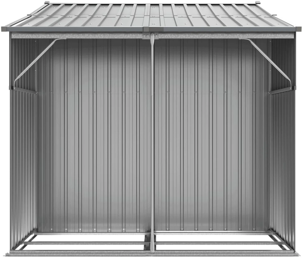 Sodo pašiūrė, pilka, 277x192,5x179cm, galvanizuotas plienas