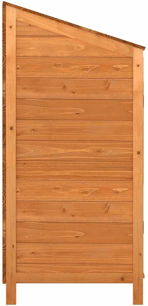 Sodo pašiūrė, ruda, 102x52x112cm, eglės medienos masyvas