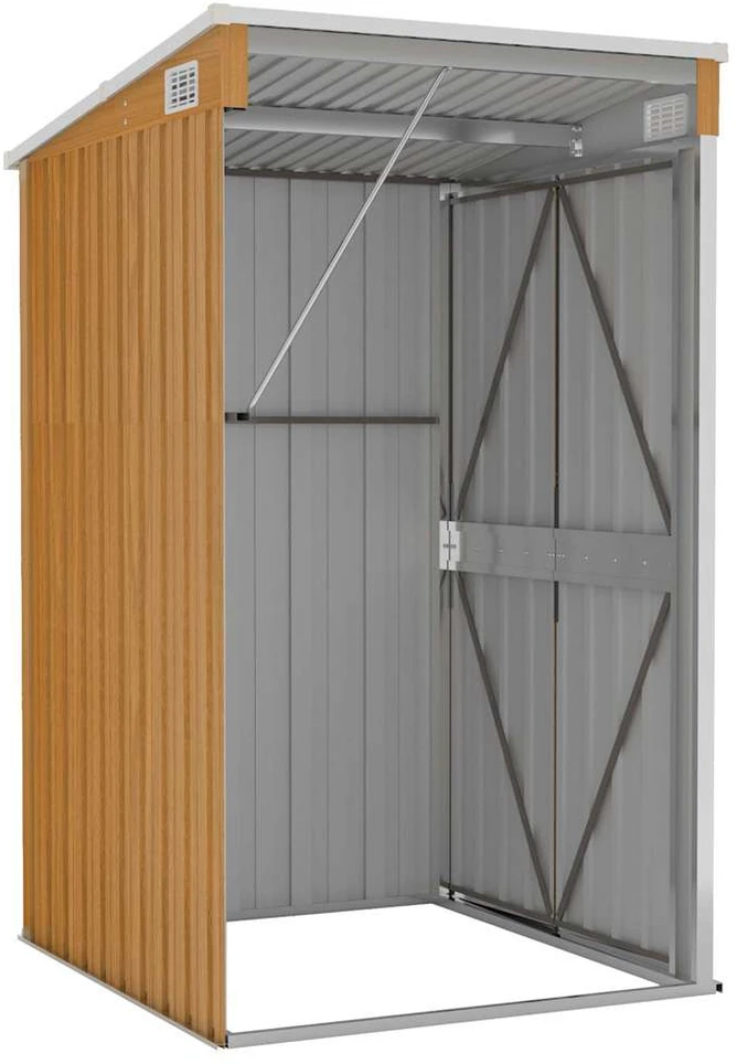 Sodo pašiūrė, ruda, 118x100x178cm, galvanizuotas plienas