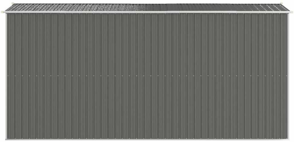 Sodo pašiūrė, šviesiai pilka, 192x440x223cm, plienas