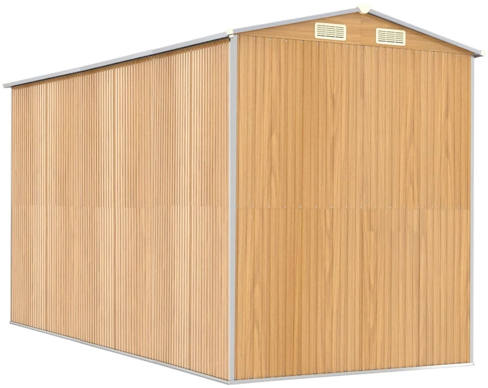 Sodo pašiūrė, šviesiai ruda, 192x357x223cm, plienas