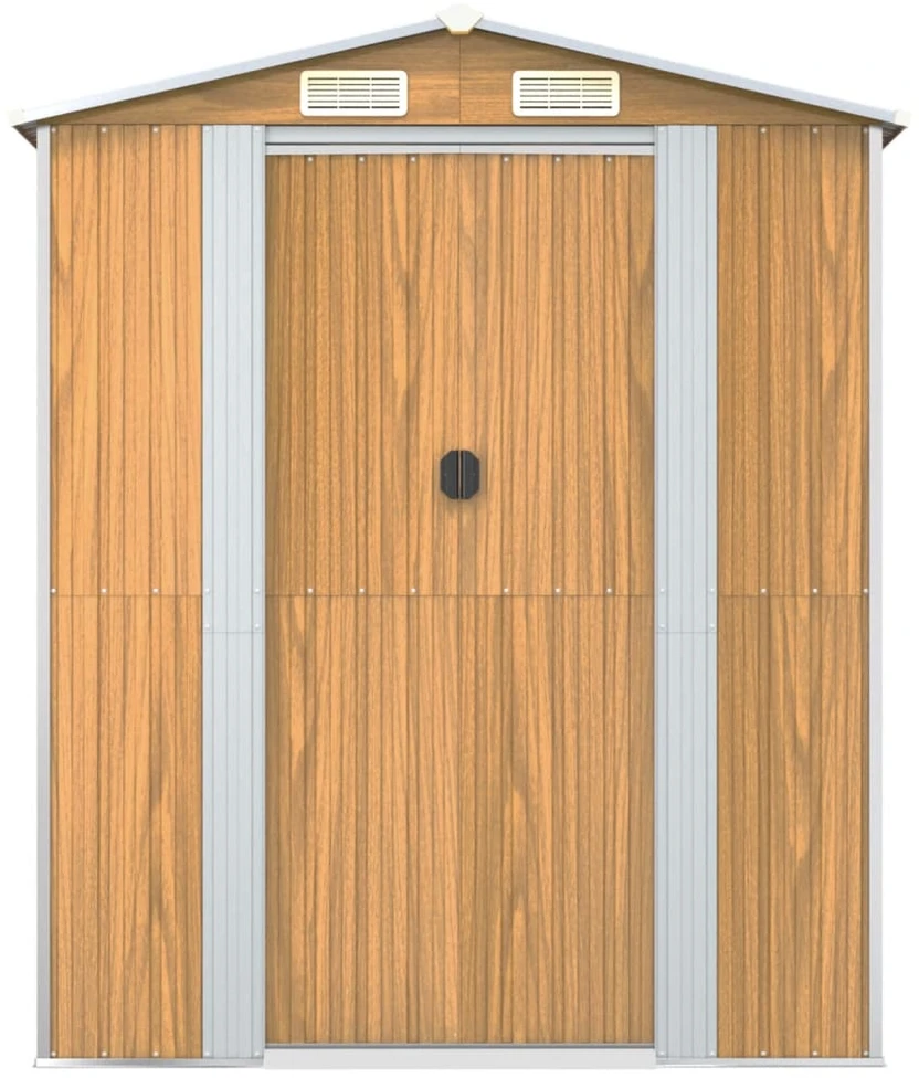 Sodo pašiūrė, šviesiai ruda, 192x357x223cm, plienas
