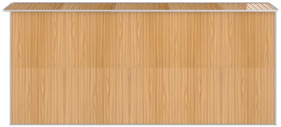 Sodo pašiūrė, šviesiai ruda, 192x440x223cm, plienas