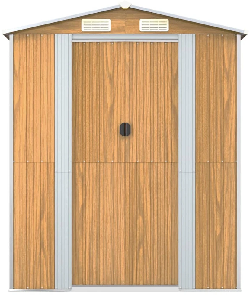 Sodo pašiūrė, šviesiai ruda, 192x440x223cm, plienas