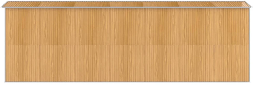 Sodo pašiūrė, šviesiai ruda, 192x606x223cm, plienas