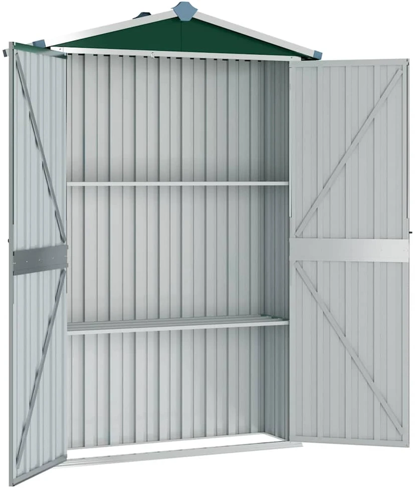 Sodo pašiūrė, žalia, 116x45x175cm, galvanizuotas plienas