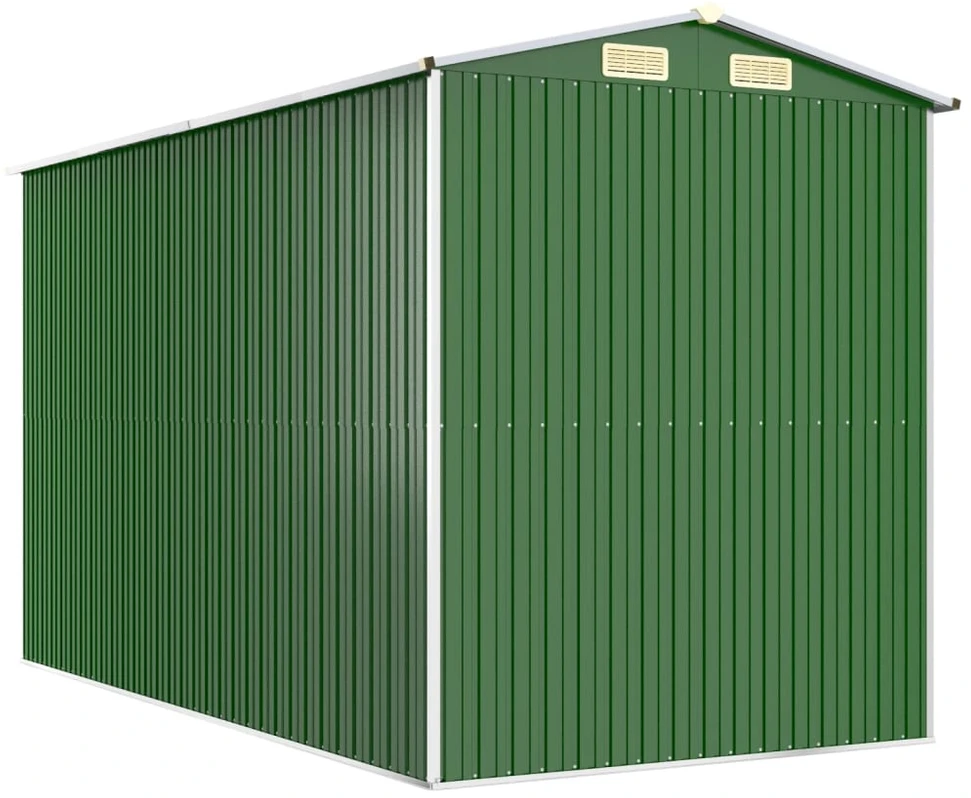 Sodo pašiūrė, žalia, 192x357x223cm, galvanizuotas plienas