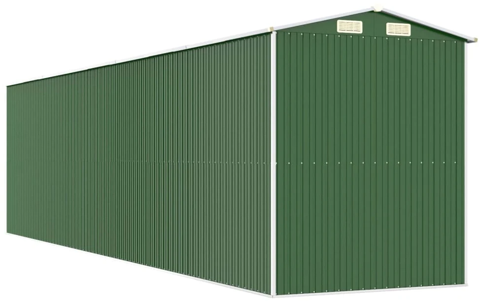 Sodo pašiūrė, žalia, 192x772x223cm, galvanizuotas plienas