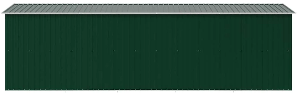 Sodo pašiūrė, žalios spalvos, 257x580x181cm, metalas
