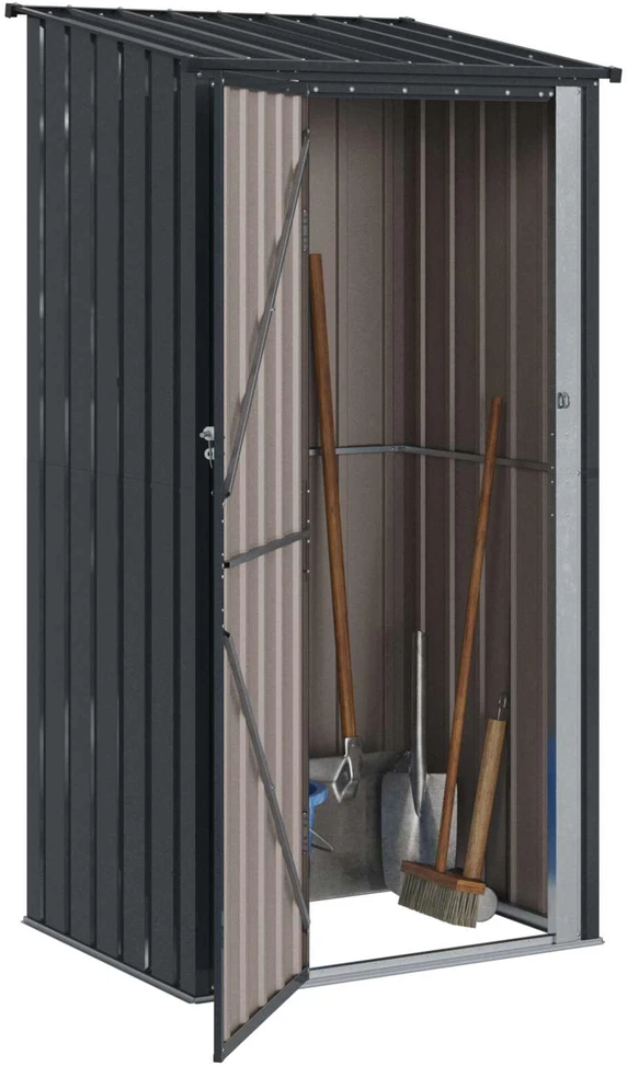 Sodo pašiūrės Antracitas 103 x 86 x 200 cm Metalas